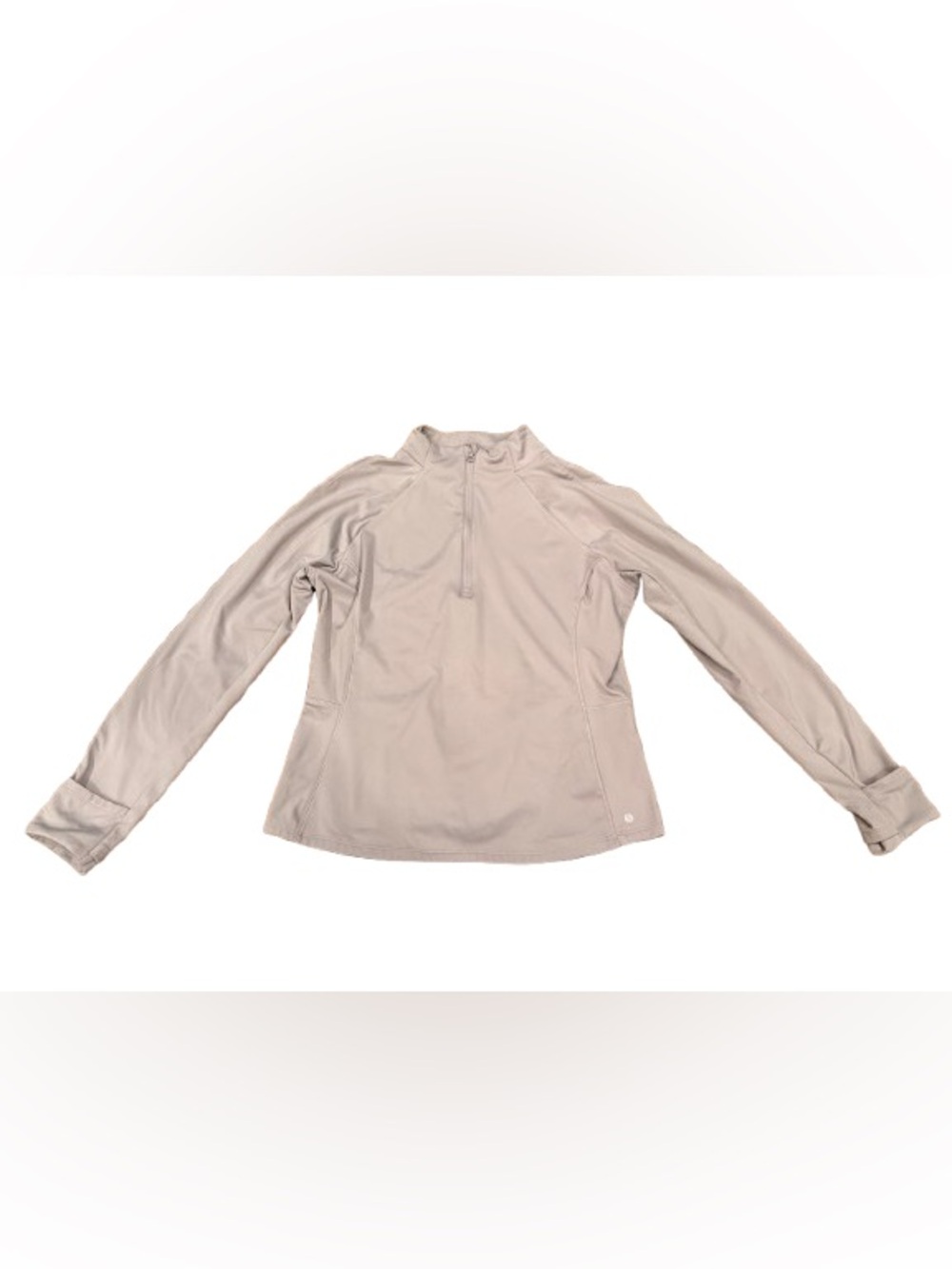 Layera Women's Lightweight Zip-Up Jacket Soft Cream Size Large